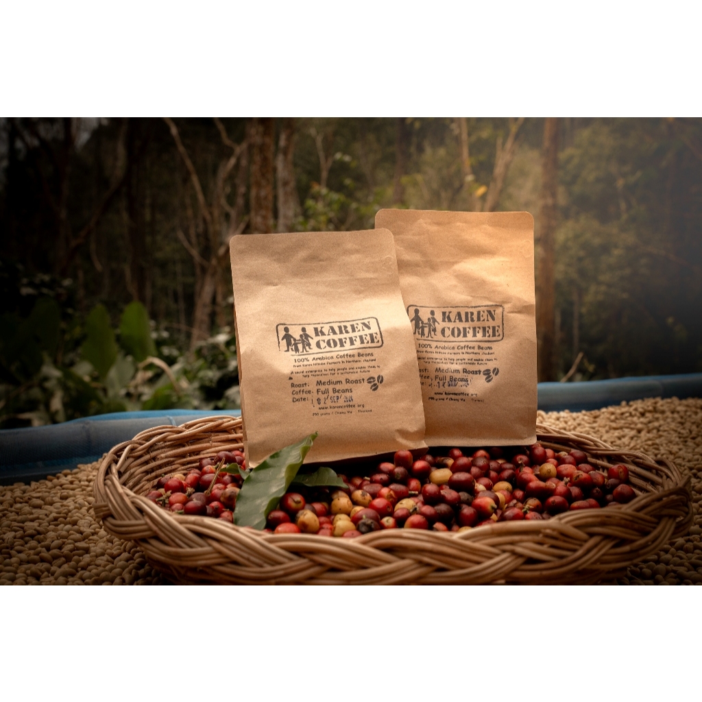 Karen Coffee เมล็ดกาแฟอาราบิก้าแท้ 100%