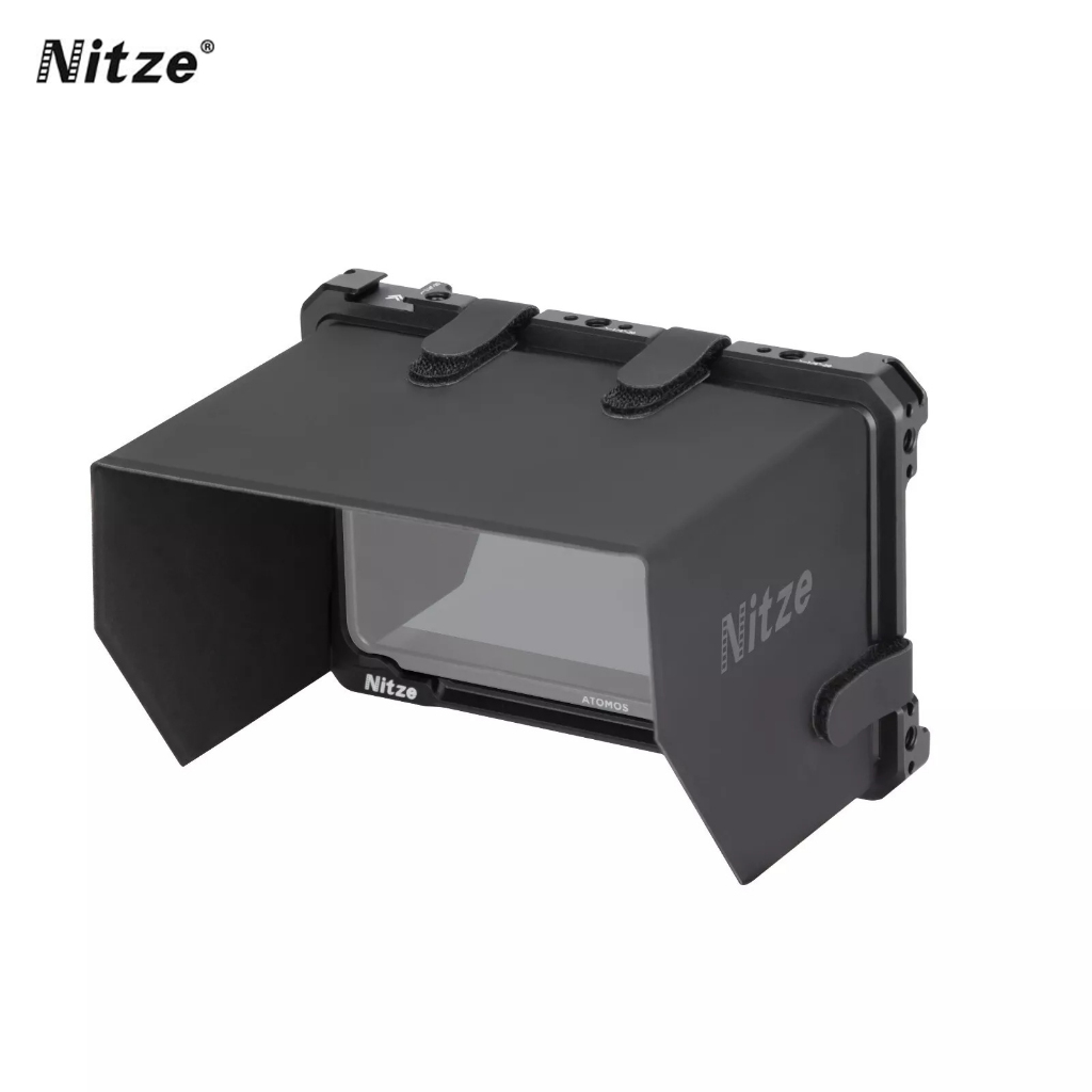 NITZE Monitor Cage for Atomos Shinobi II [JT-A06B] With Sun Hood
