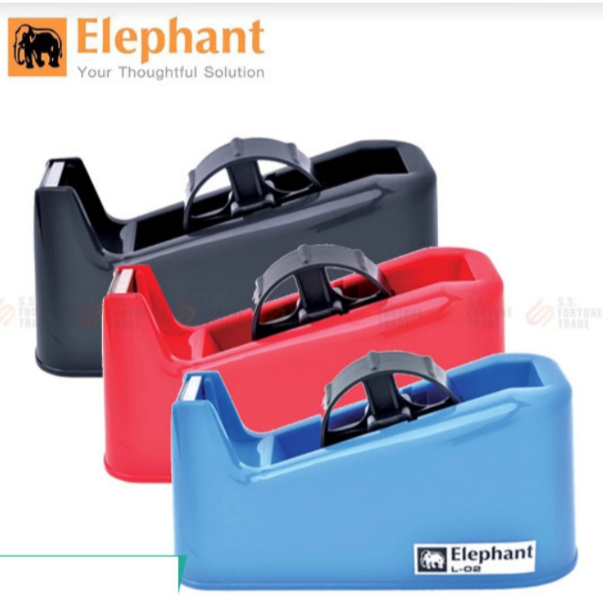 แท่นตัดเทปตราช้าง รุ่น L-02  คละสี