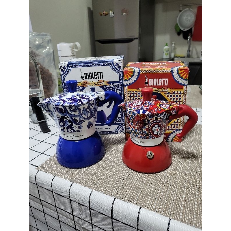 Bialetti Dolce & Gabbana Moka Induction 4 cups และ 2 cups D&G หม้อต้มกาแฟ
