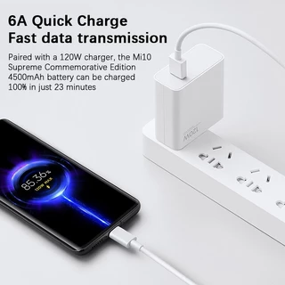 Xiaomi Type-C charger cable 6A สายชาร์จเร็ว 6A สายดาต้า USB-C Data Cable สายชาร์จธรรมดา 3A ความยาว 1 เมตร คุณภาพดีทนทาน