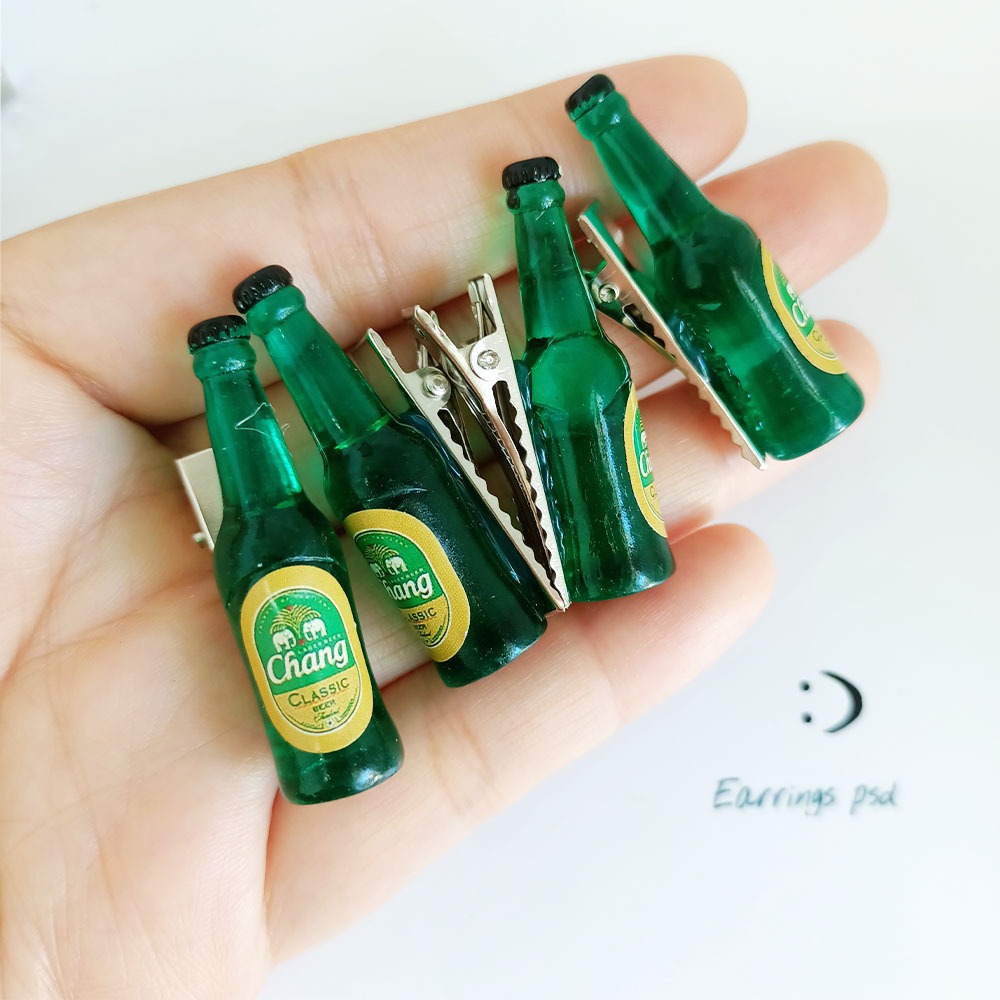 🇹🇭ร้านไทย🇹🇭 กิ๊บเบียร์ช้าง กิ๊บขวดเบียร์ กิ๊บขวด กิ๊บติดขวดเหล้า กิ๊บติดผม ขวดติดผม กิ๊บปาตี้ กิ๊บไปผับ กิ๊บติดผมแปลกๆ