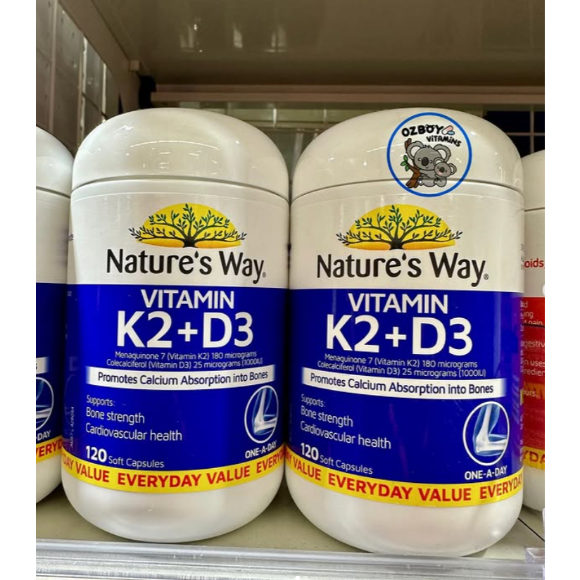 Nature’s way Vitamin K2+D3 (120 caps)