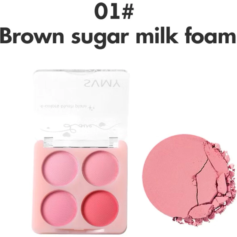บลัชออน No.8117 พาเลท 4 สีชมพูแมตต์ เป็นธรรมชาติ ติดทน thumbnail 7