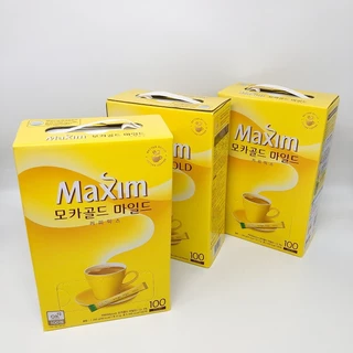 Maxim กาแฟ 100 ซอง Coffee Mix กาแฟส่งตรงจากเกาหลี กาแฟแม๊กซิม กาแฟเกาหลี 맥심 모카골드 마일드