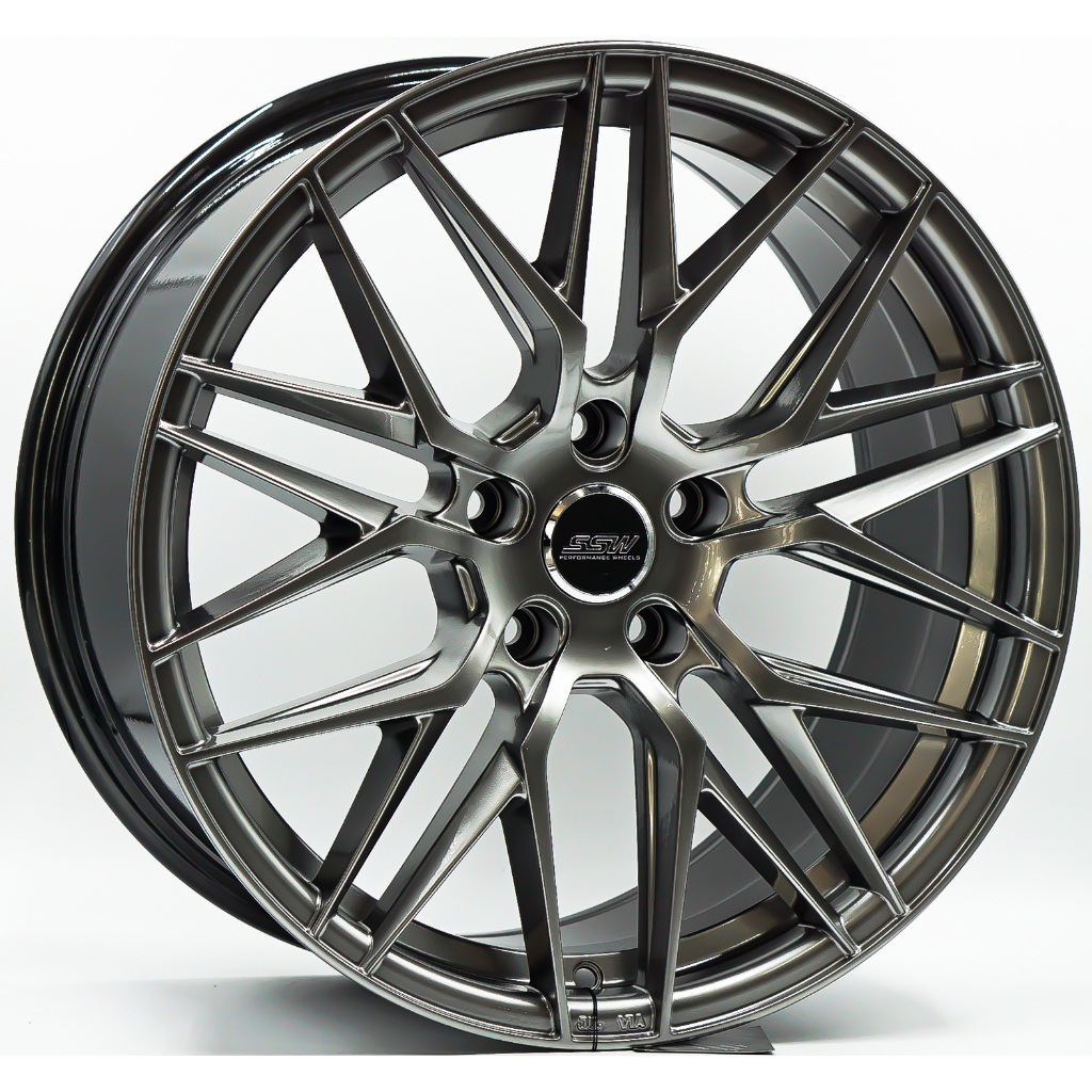 ล้อแม็กซ์ SSW S348 Vorsteiner สีไฮเปอร์แบล็ค 8.5-18นิ้ว 5รู114 ET40 [21876]