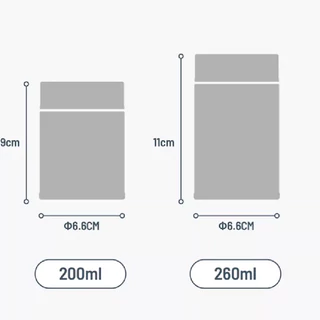 แก้วเก็บอุณหภูมิ tyeso ขนาดพกพา ขนาด 200ML. 260ML. น้ำหนักเบา แก้วน้ำเก็บความเย็น แบบพกพาขนาดเล็กน่ารัก