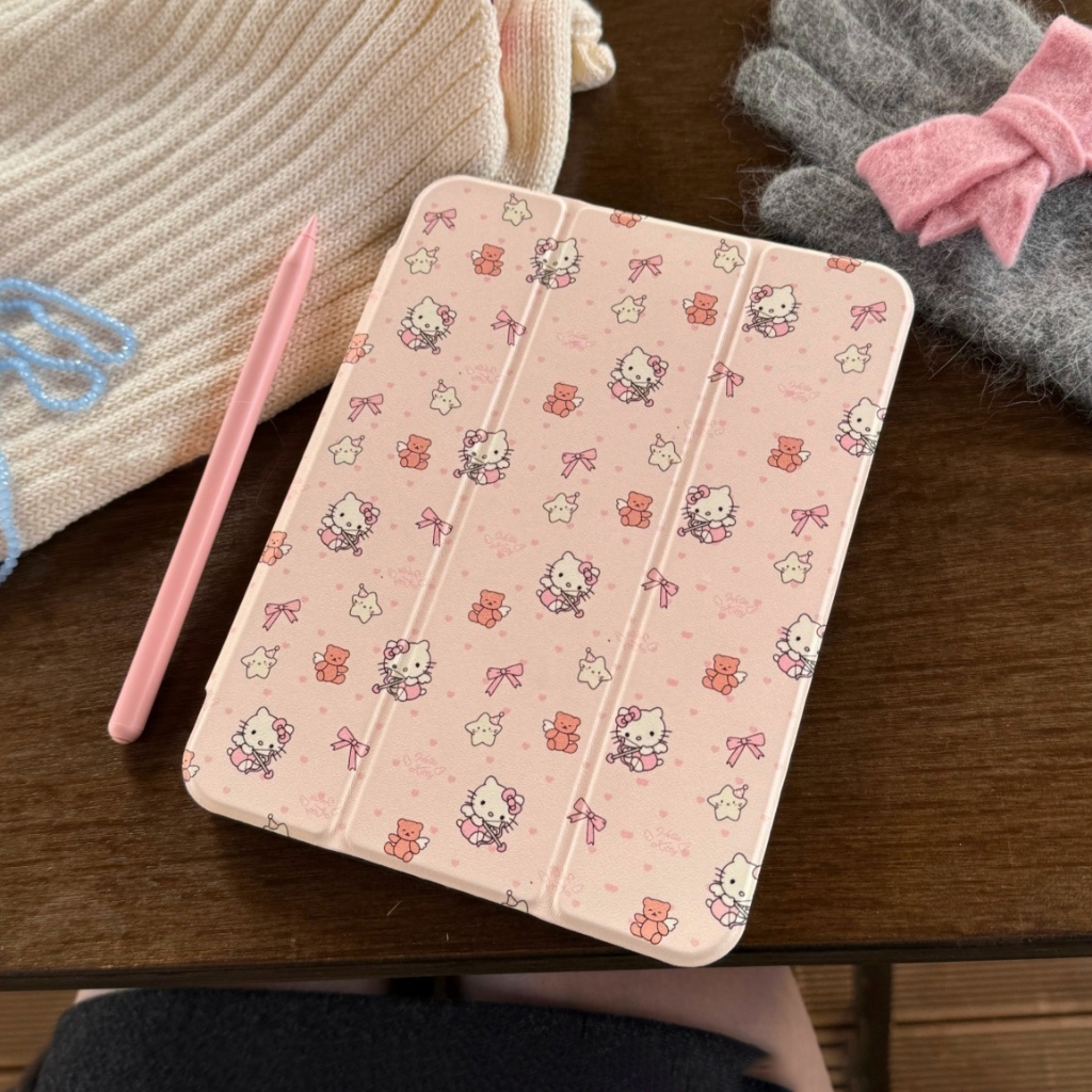 ✨พร้อมส่ง✨เคสiPad การหมุน 360 องศา Hellokitty Pro12.9 Air7 Pro11 Gen12 Air6 Mini7 เคสไอแพด Air3 Air5