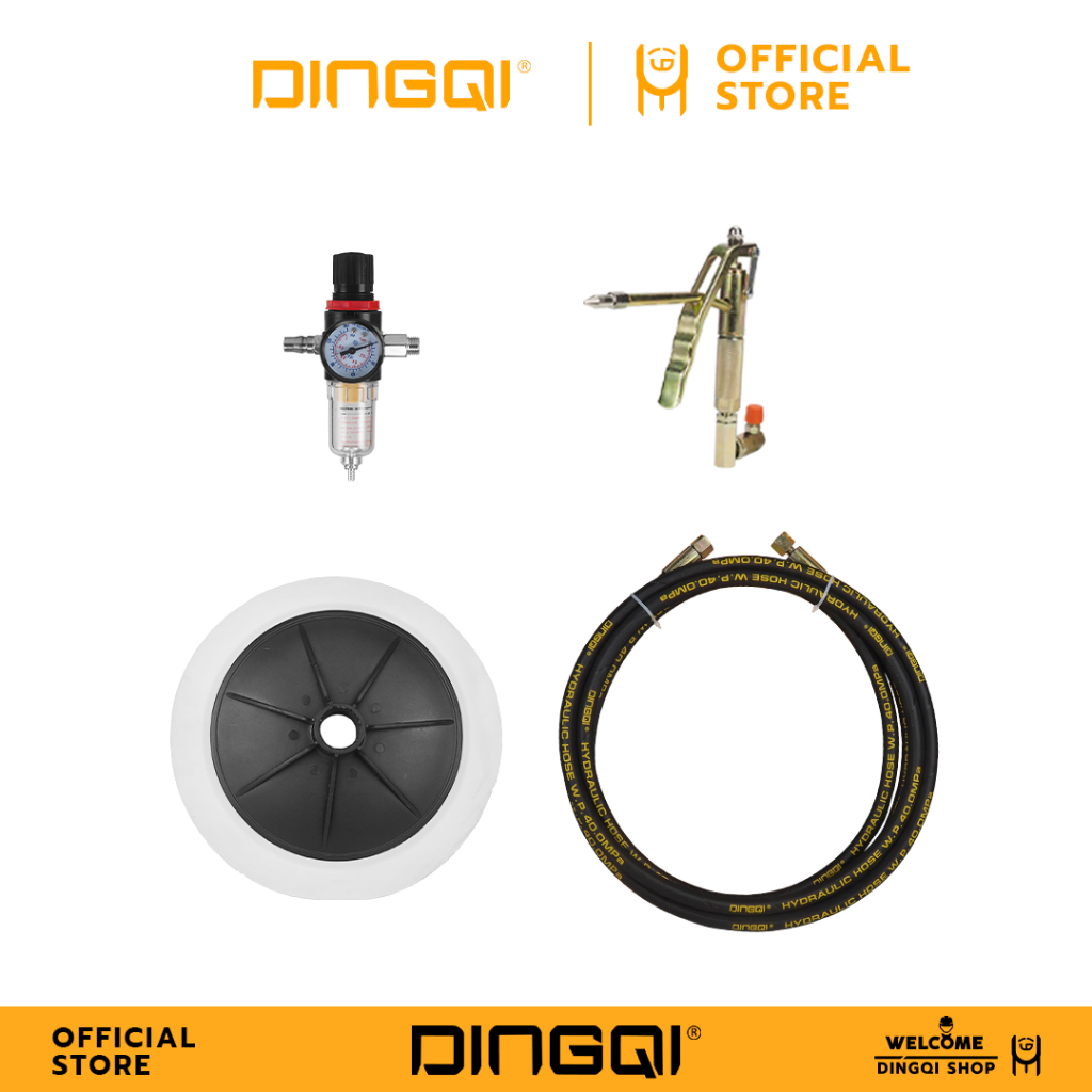 DINGQI อะไหล่ถังอัดจารบี ชนิดลม ขนาด 12/30/45 ลิตร รุ่น 123112-45 ปืนจารบี หัวอัดโรตารี่ วาล์ว