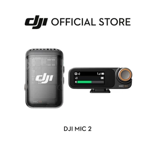 DJI Mic 2 - Wireless Microphone | ไมค์ไร้สาย บันทึกเสียง | ตัดเสียงรบกวน (เฉพาะเซตมีตัวรับสัญญาณ) | เเบตเตอรี่อึด 12 ชม.