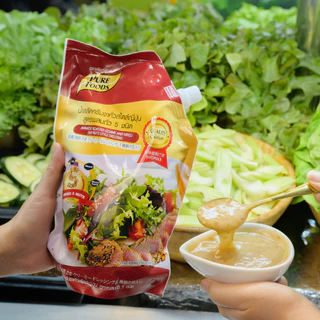 รสอร่อย by เพียวฟู้ดส์ น้ำสลัดครีม น้ำสลัดซีอิ๊วญี่ปุ่น น้ำสลัดงาคั่ว น้ำสลัดเข้มข้น ขนาด 400 -1000 กรัม มีเก็บปลายทาง