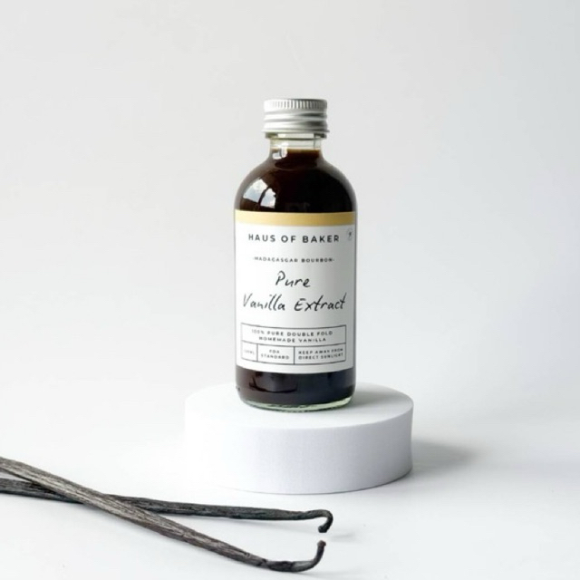 Madagascar Pure Vanilla Extract Double Fold Recipe   วานิลลาแอกซ์แทรก สารสกัดวานิลลาบริสุทธิ์ กลิ่นวานิลลาแท้ 100%