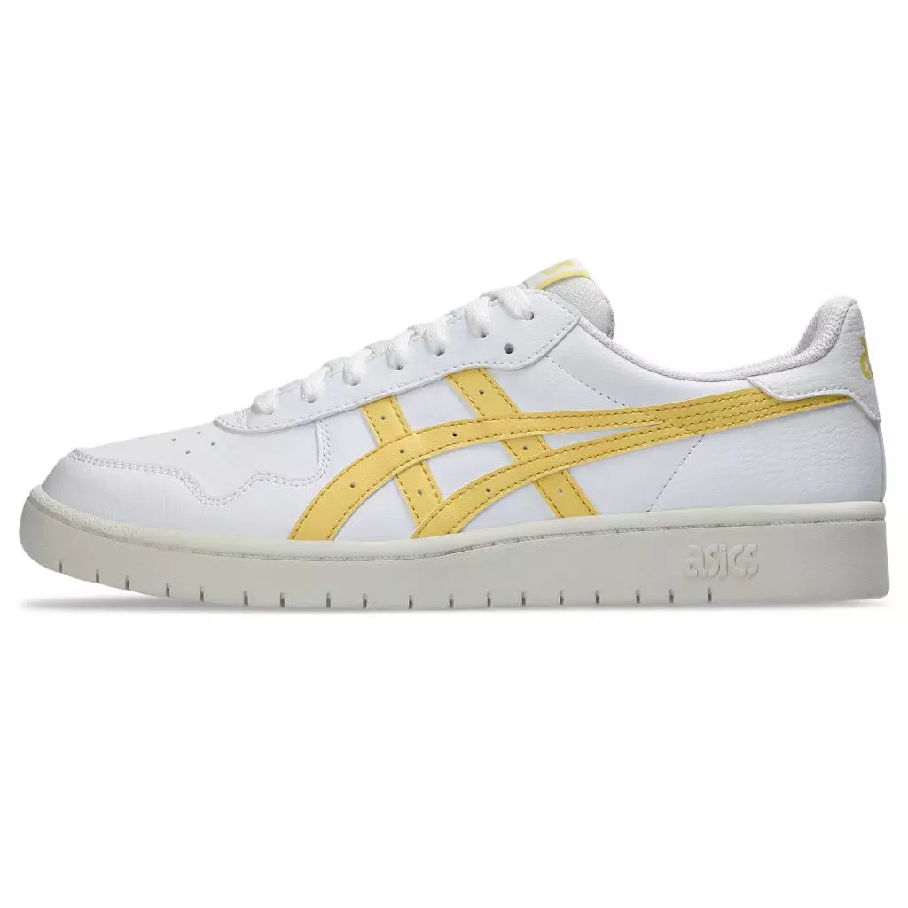 ASICS : 1203A615.103 JAPAN S UNISEX SPORTSTYLE ชายหญิง รองเท้าแฟชั่น ของแท้ WHITE/FADED YELLOW
