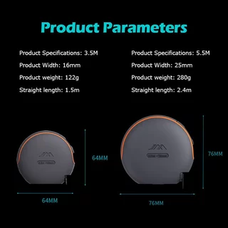 JIMIHOME ตลับเมตร สายวัด Portable Measure Tape สายวัดตัวแบบตลับพกพา ตลับเมตรเทปเหล็ก ความยาว 3.5 / 5.5m สำหรับวัดพื้นที่