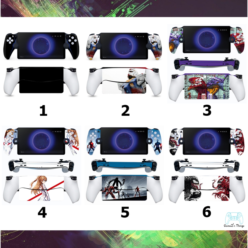 สติกเกอร์ติดเครื่อง กันรอย PS5 PlayStation Portal PS Portal Sticker