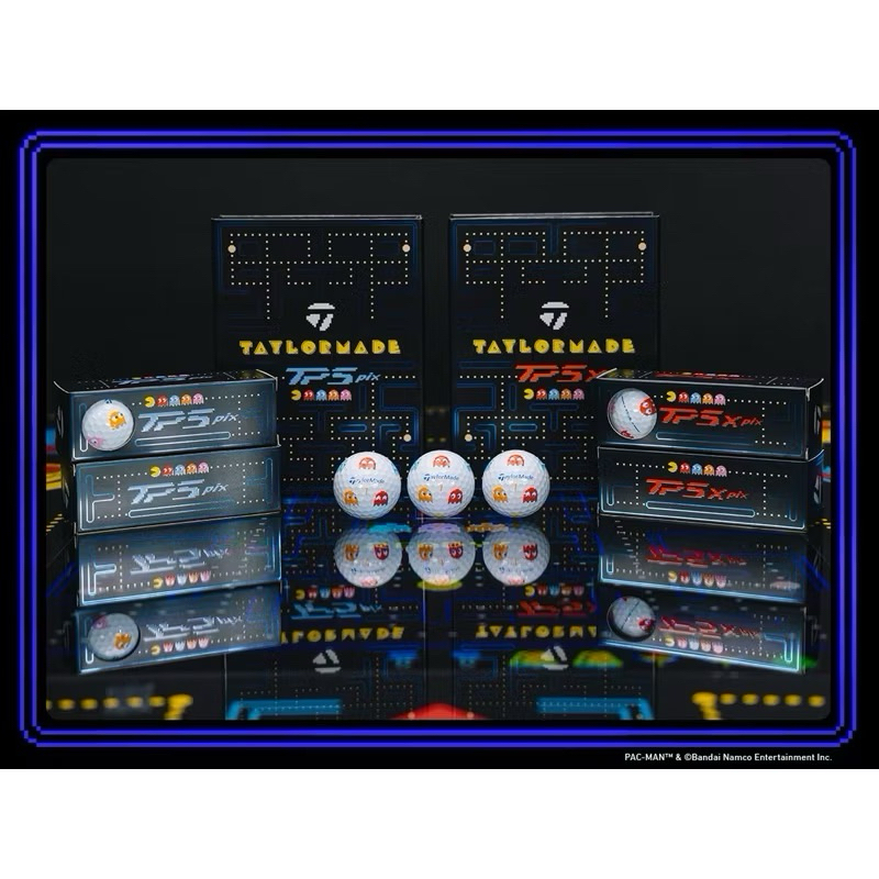 (พร้อมส่ง) ลูกกอล์ฟ Taylormade TP5x pix PAC-Man