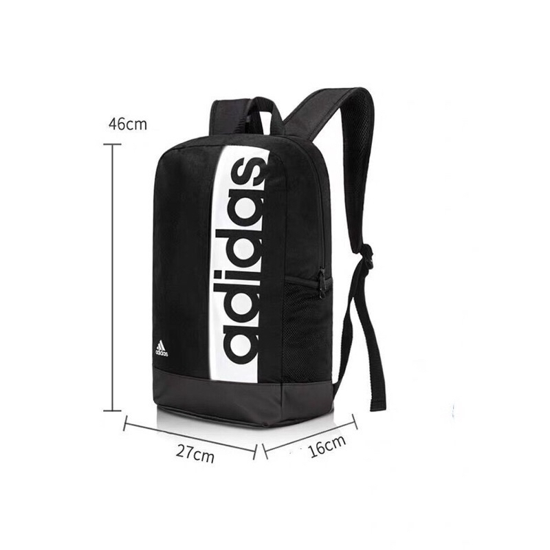 ADIDAS กระเป๋าเป้เดินทาง นักเรียน คอมพิวเตอร์แบบสบาย ขนาดใหญ่ คุณภาพดี