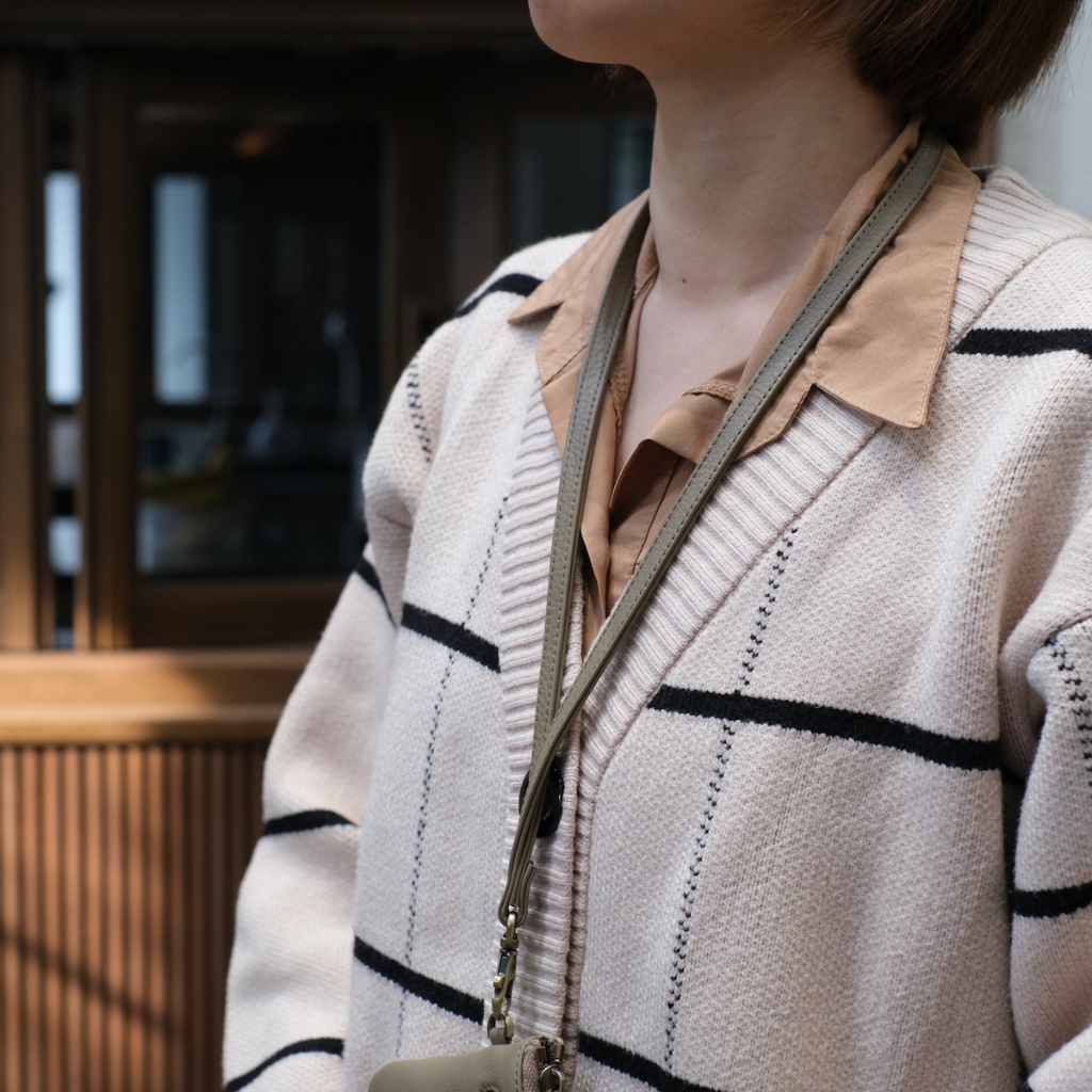 🌟สายหนังวัวคล้องคอ🌟 สำหรับคล้องกระเป๋าสตางค์ กุญแจ บัตร ห้อยติดไว้ที่คอ Hatsukoi Leather Neck Strap