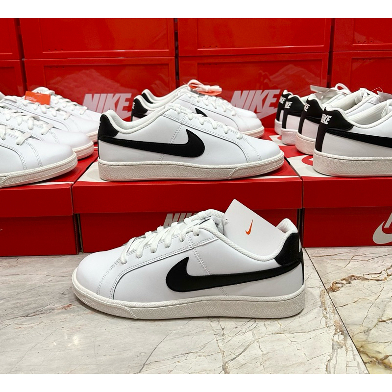 📌 รองเท้าลำลองผู้ชาย Nike Court Royale สีขาว/ดำ  ของใหม่ มือ1 แท้💯