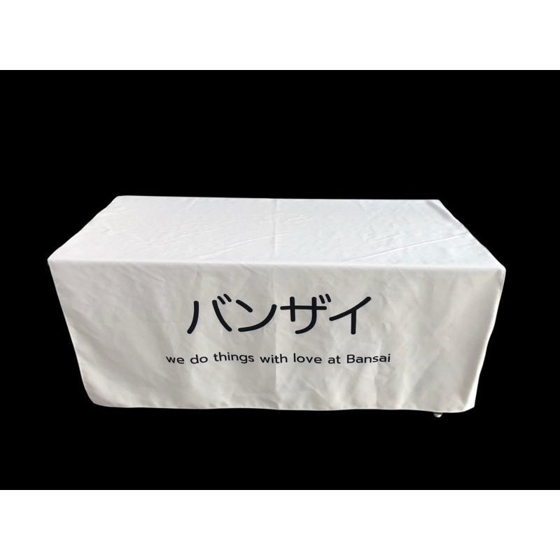 งานเร่ง 1-2 วัน ทักแชท ป้ายผ้าดิบ พิมพ์ลาย โลโก้ สำหรับออกบูธ สั่งทำได้ทุกขนาด ใส่ตัวอักษรได้ทุกสี - รูปที่ 2