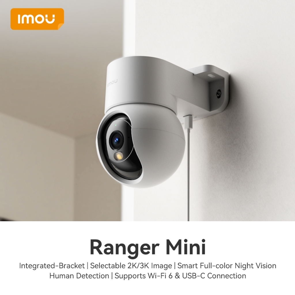 ⚡️กล้องวงจรปิด⚡️Dahua IMOU Ranger Mini (5MP) คมชัด 5 ล้านพิกเซล รองรับ WiFi 6 (IMOU-IPC-K2MP-5H1WE)