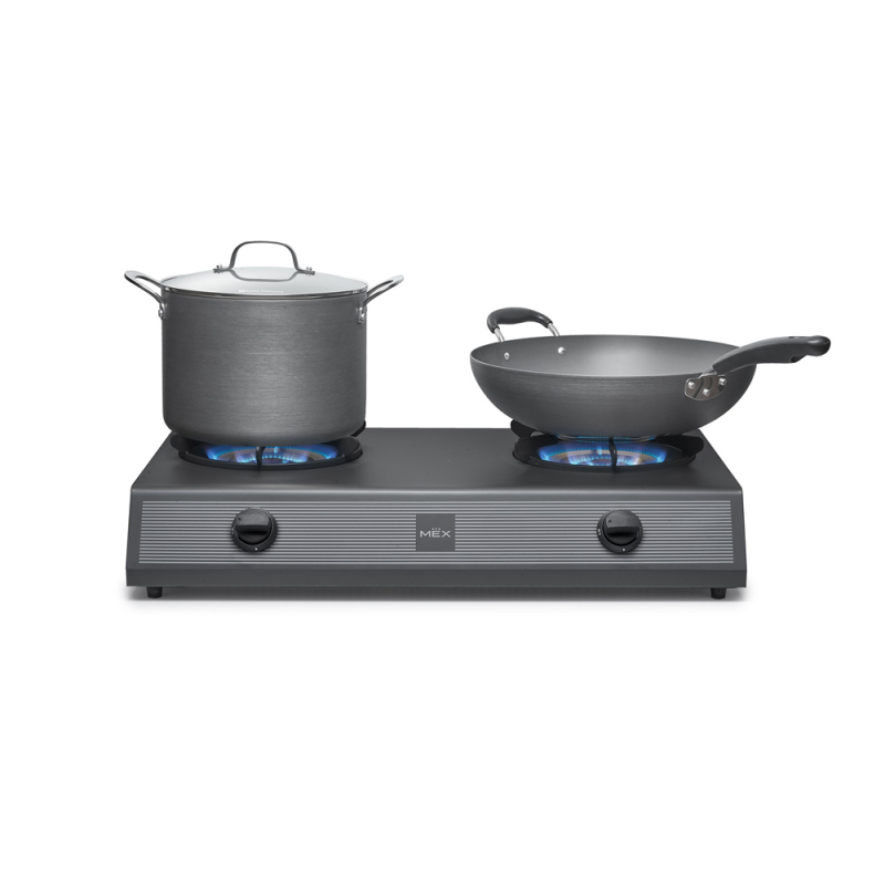 (Mex) เตาแก๊สชนิดตั้งโต๊ะ 2 หัวเตาแก๊ส ขนาด 71.0 ซม. รุ่น PC8372GB