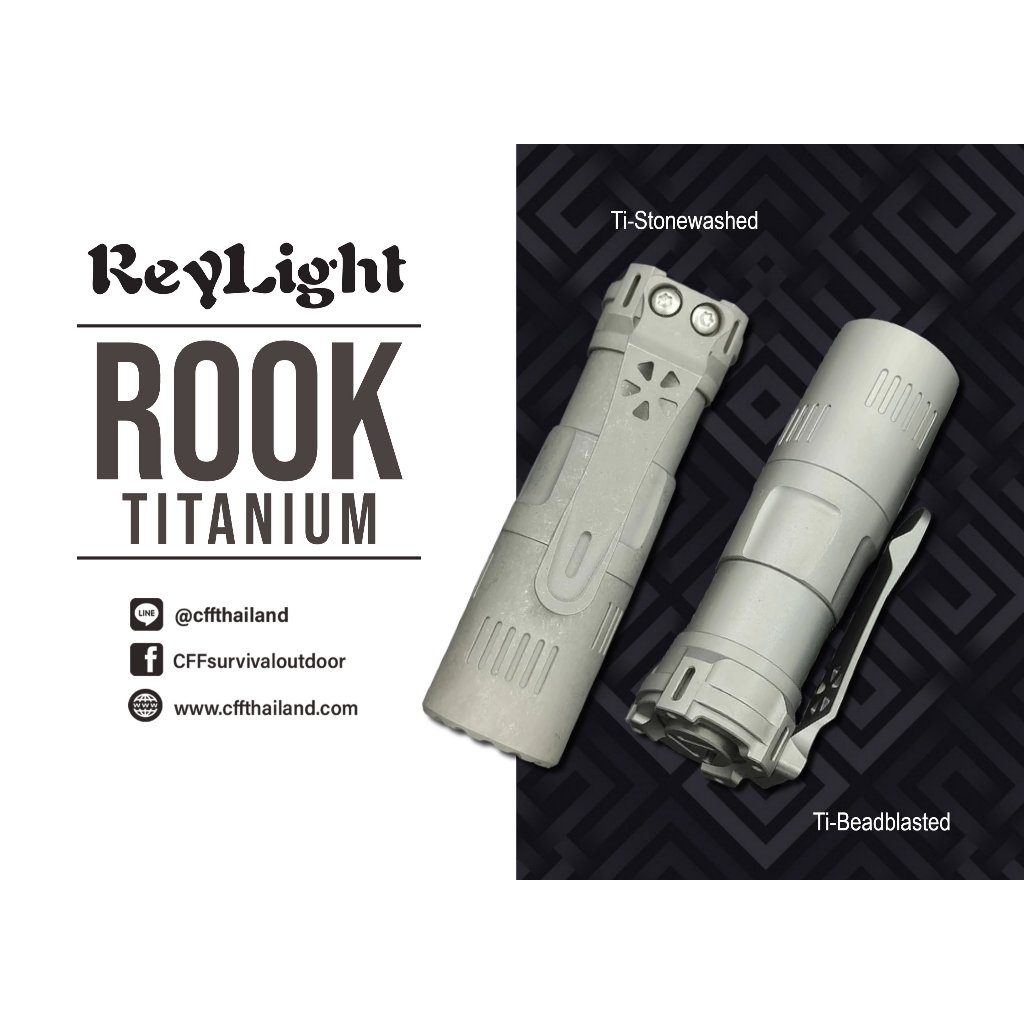 ReyLight Rook-Ti Stonewashed, Beadblasted