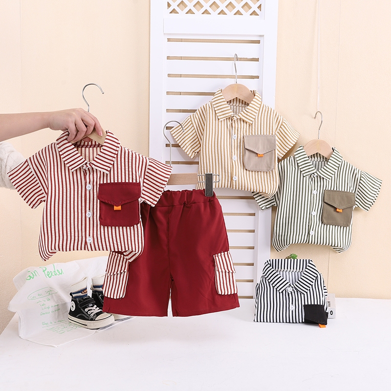 ชุดเด็กผู้ชาย1-4ขวบ แฟชั่นน่ารัก ใส่สบาย เหมาะสำหรับฤดูร้อน
