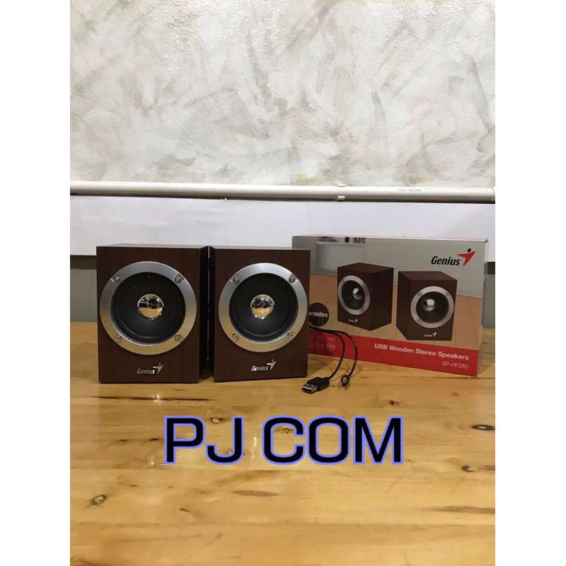💥ลำโพงคอมGenius Speaker 2.0 SP-HF280 Wood ลายไม้ ของใหม่มือ 1 เสียงดังดีมาก💥