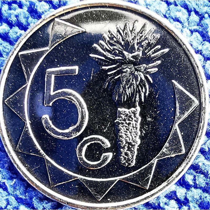 เหรียญ​นามี​เบีย​ Namibia,​ 5 Cent​s, ไม่​ผ่าน​ใช้​ UNC,​ #4359