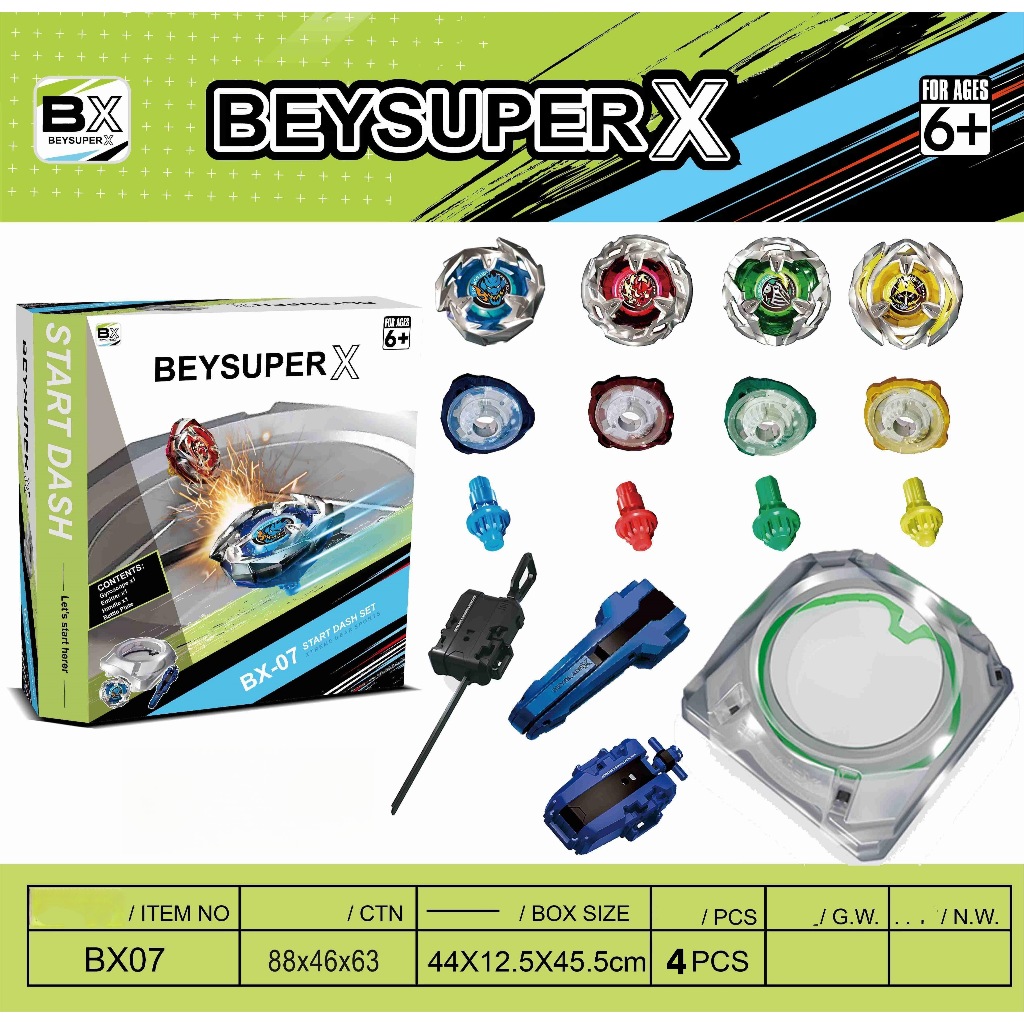 ใหม่ล่าสุด ยกบล็อค เบย์เบลด X BX ของเล่นต่อสู้โลหะ ลูกข่างหมุน เบย์เบลด เป็นของขวัญเเละของสะสมได้ ชุ