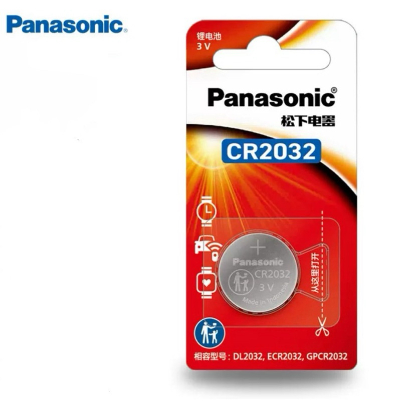 (แพคเดี่ยว) Panasonic CR2032 Lithuim 3V  แพคเดี่ยว 1ก้อน ของใหม่ ของแท้ แพคเกจนำเข้า