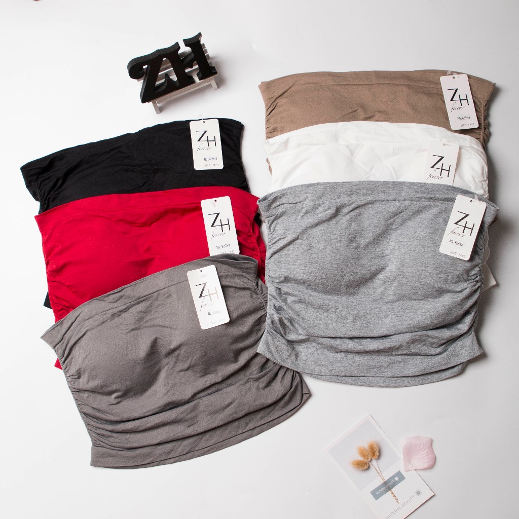 ZH.8898เกาะอกฟองน้ำในตัว บราเกาะอกผู้หญิง6สีพร้อมส่ง