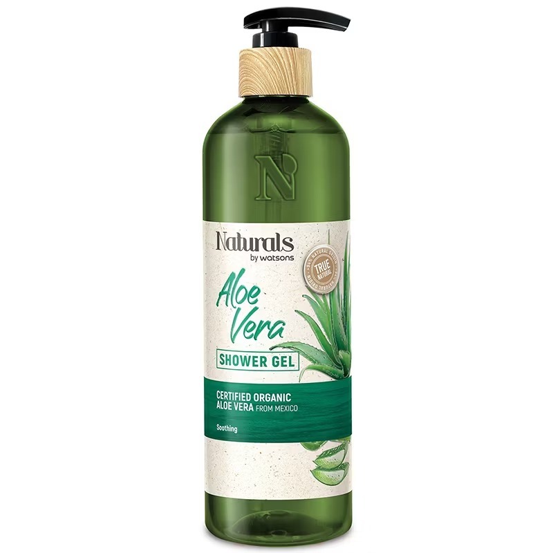 Naturals By Watsons Aloe Vera Shower Gel เนเชอรัลชาวเวอร์เจลอโลเวร่า 490มล.