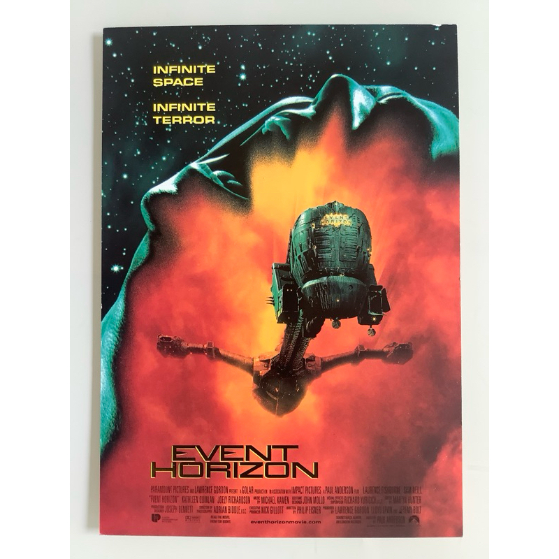 NO.187 handbillมือสอง EVENT HORIZON ขนาด ยาว 15 เซนติเมตร กว้าง 10.5 เซนติเมตร