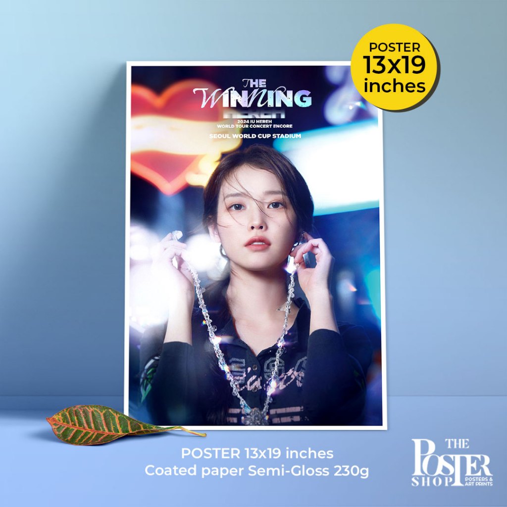 IU (아이유) Poster โปสเตอร์ขนาด 13x19 นิ้ว และ 12x12 นิ้ว