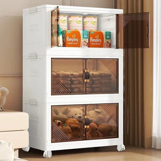 HEINO Newกล่องเก็บของพับได้ กล่องเก็บของอเนกประสงค์ กล่องใส่ของ กล่องพลาสติกพับได้ หน้าบานเปิด-ปิดแบบแม่เหล็ก