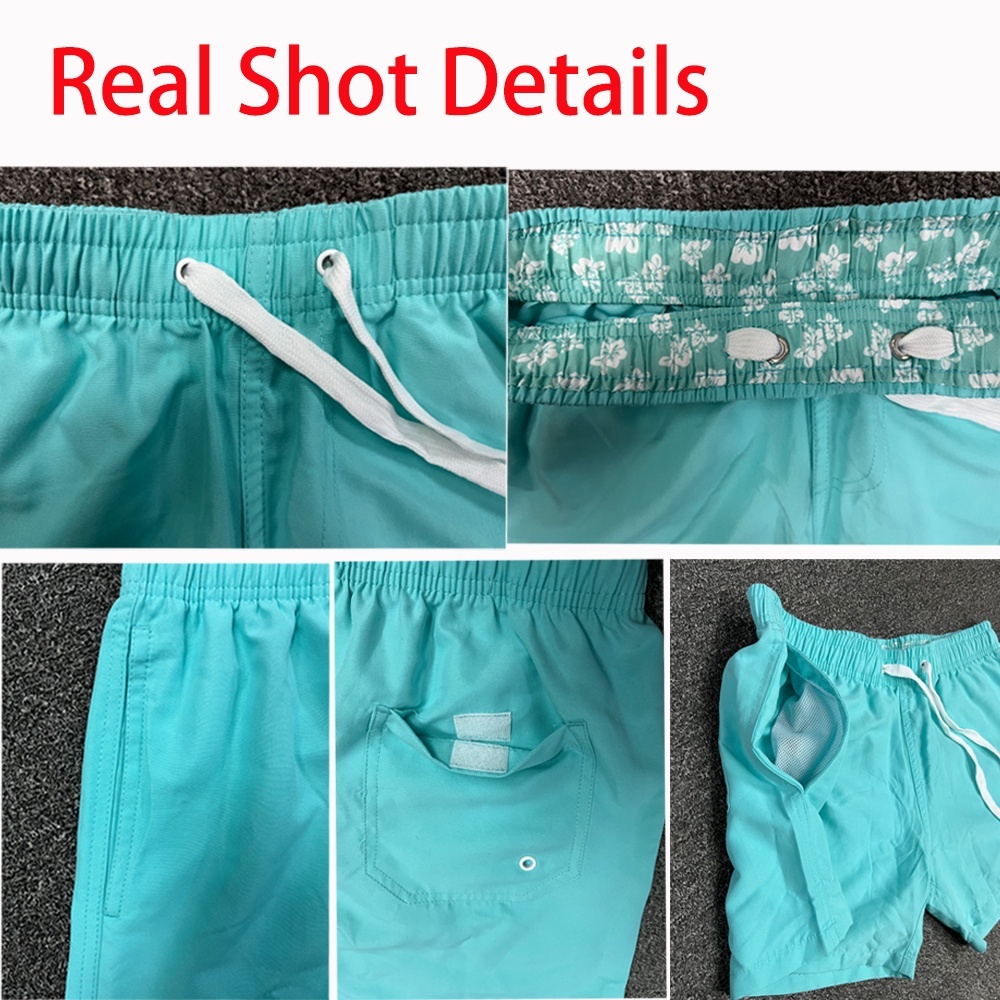 กางเกงชายหาดชายฤดูร้อนว่ายน้ำแบบแห้งเร็วทาสลานกางเกงเซิร์ฟ - รูปที่ 2