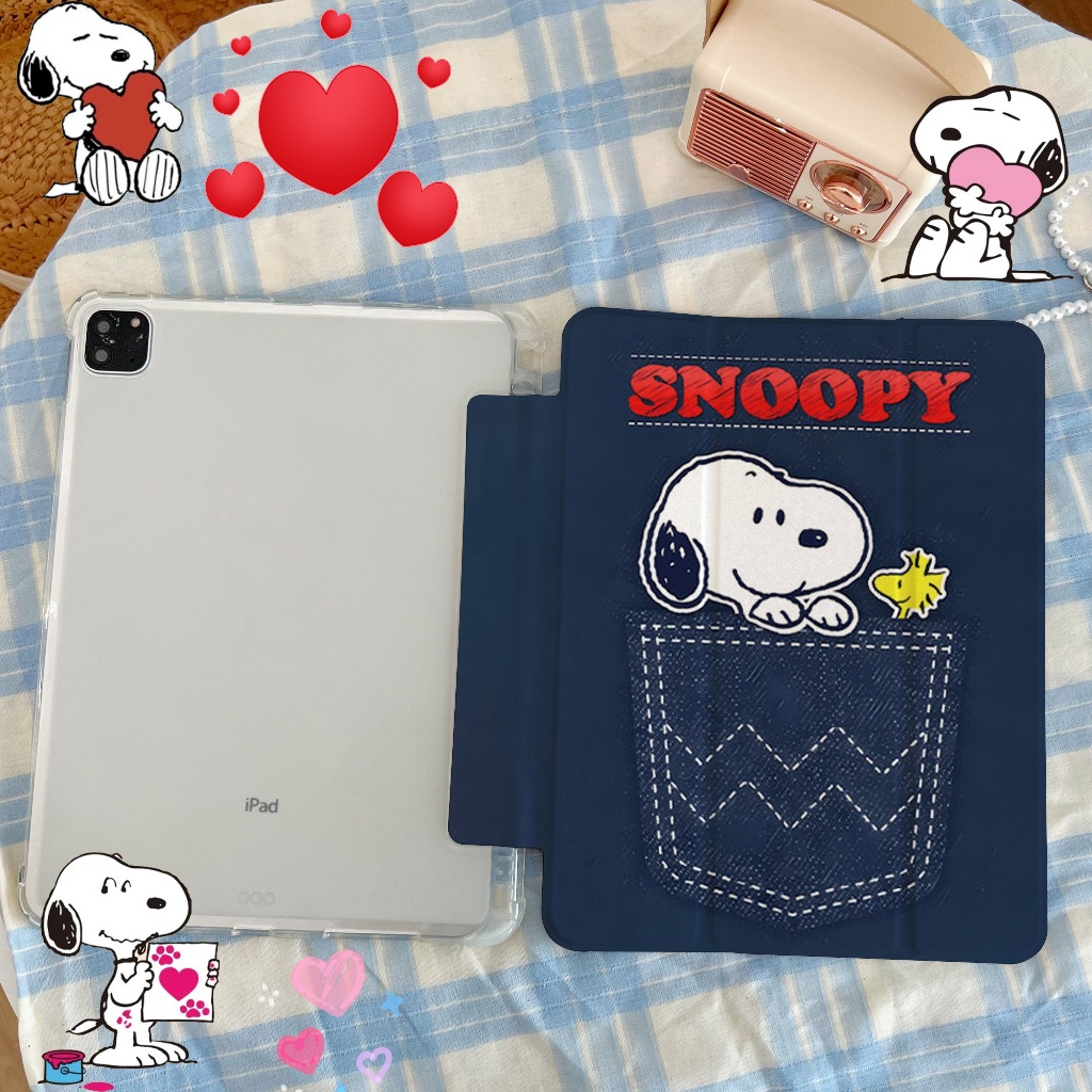 จัดส่งจากกรุงเทพฯ เคสipad Snoopy Pro11 Gen12 Air7/6 11 Air5/4 Gen9 การ์ตูน caseipad Gen8/7 Mini7/6 ราคา ถูกที่สุด ดีลบีเคเค