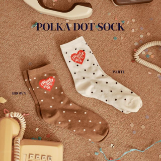 POLKA DOT SOCK - ถุงเท้าลายจุด