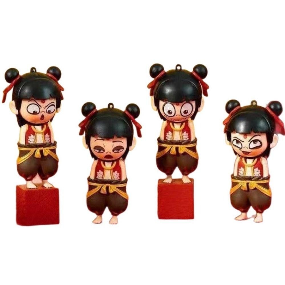 NeZha2 ตุ๊กตาเปลี่ยนหน้า งานฝีมือ DIY 4 Facial ตุ๊กตาสไตล์จีน - รูปที่ 3