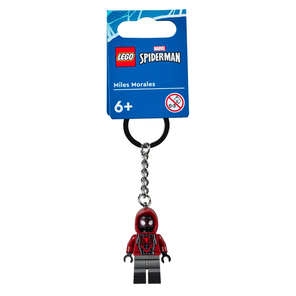 854153 : พวงกุญแจ LEGO Marvel Super Heros Spiderman Miles Morales Key Chain (ผลิตปี 2022)