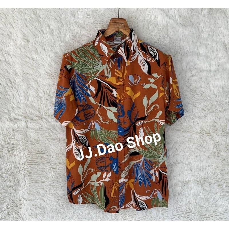 #3 เสื้อฮาวาย  hawaii ผ้าสปัน  JJ.Dao Shop