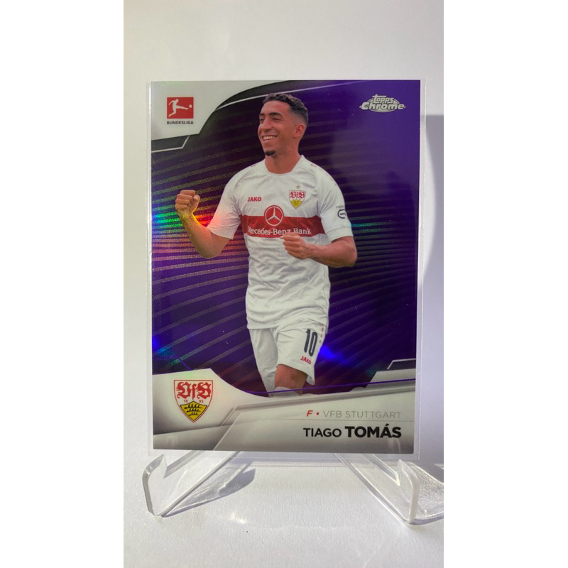 การ์ดนักฟุตบอล TIAGO TOMAS (การ์ด Run# 131/299) , VFB STUTTGART, BUNDESLIGA, TOPPS Chrome 2023