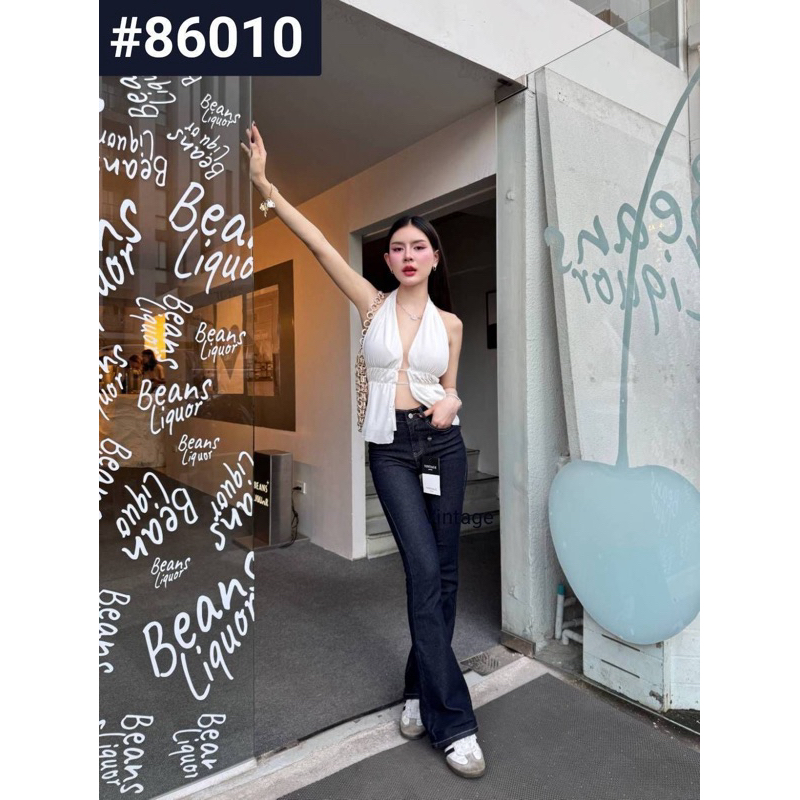 กางเกงยีนส์ขาม้า ป้าย Vintage รุ่น 86010