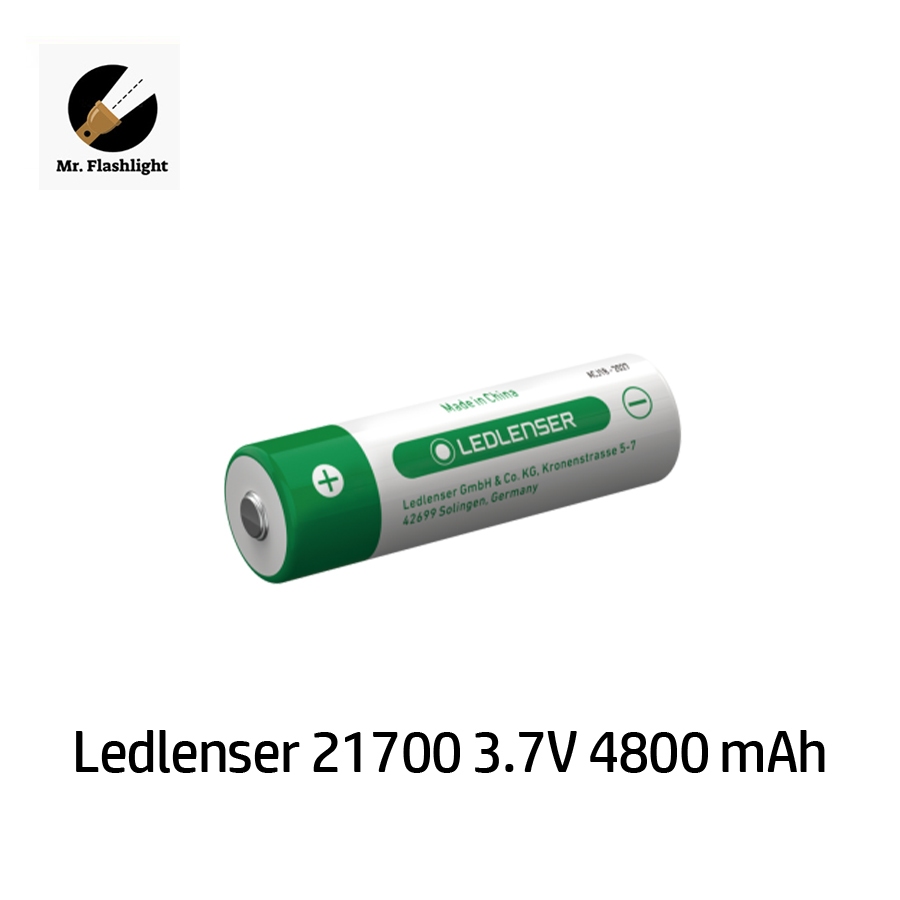 ถ่าน Ledlenser Li-ion 21700 ชาร์จไฟใหม่ได้ ขนาด 3.7 V ความจุ 4800 mah