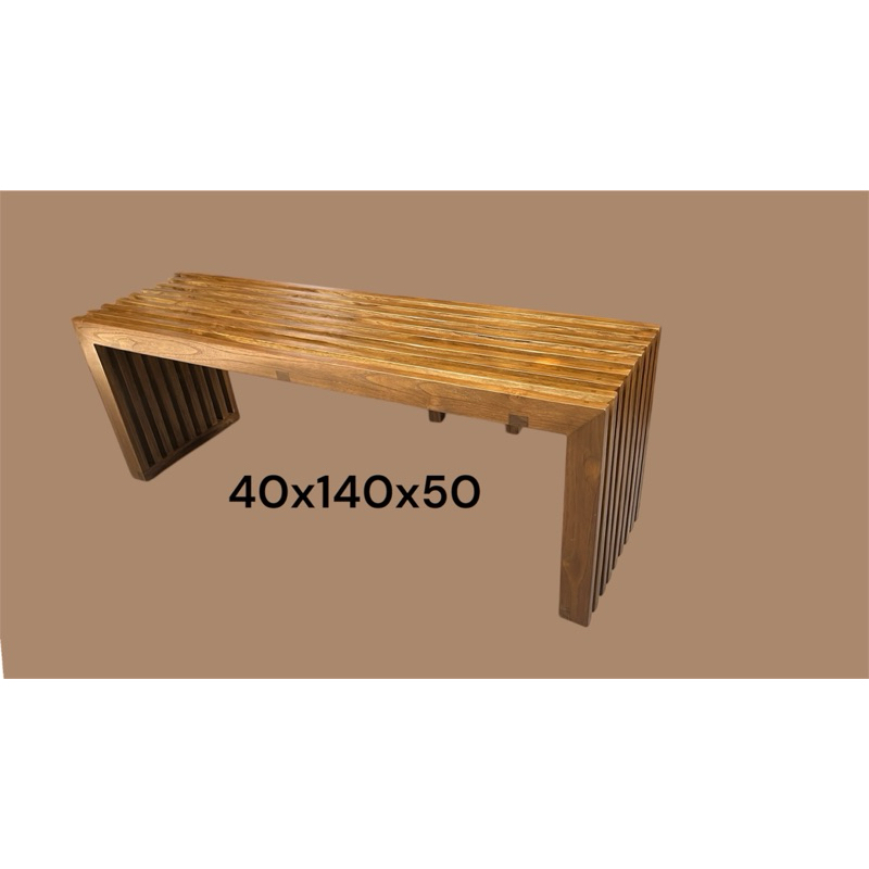 ม้านั่งยาวไม้สักแบบซี่40140