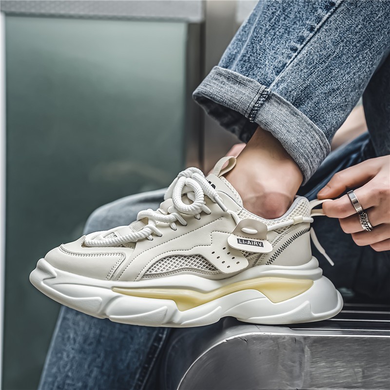 【Venous】2025 New รองเท้าผู้ชายแฟชั่นเกาหลี รองเท้าผ้าใบผู้ชายแบบเป็นกันเอง รองเท้าผ้าใบกีฬาสำหรับผู้ชาย