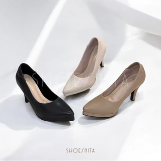 ✨New ✨รองเท้าคัชชูส้นสูง หัวแหลม 3.5 นิ้ว SHOESNITA