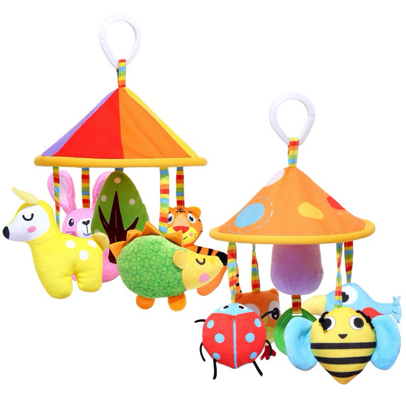 โมบายแขวนกระดิ่ง หมุนได้360องศา สีสันสดใส แขวนคาร์ซีทรถเข็น